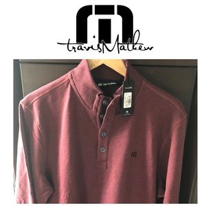 NWT-Travis Mathew- Ox Blood/black color pull over